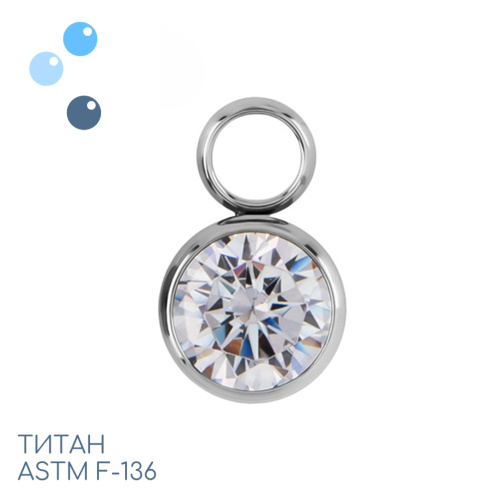 Подвеска из титана Crystal